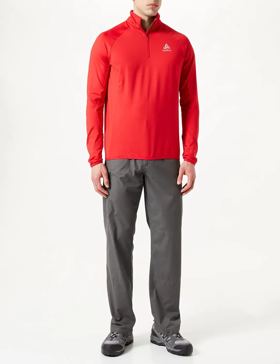 Odlo Men's mid-layer 1/2 zip carve light jumper