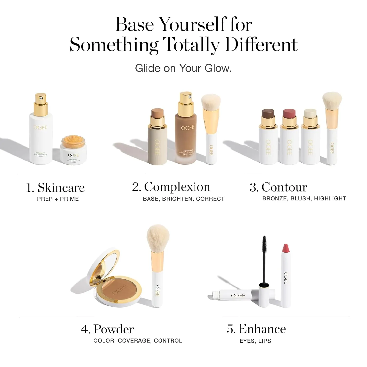 Ogee Complexion Perfecting Liquid Foundation - Lightweight Tinted Moisturizer For Face (Gingko 5.00N - Medium Tan, Neutral Undertones) - with Vitamin C & Jojoba Oil - Certified Organic & Made in USA