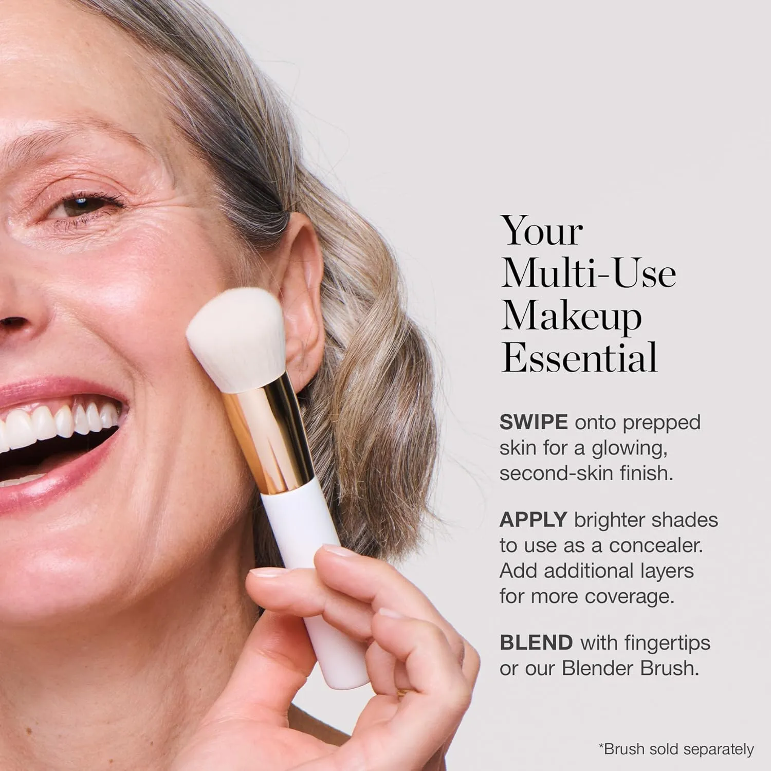 Ogee Sculpted Complexion Foundation Stick (Linden 1.25N Light Beige, Neutral Undertones) Full Coverage Foundation Makeup - Instantly Balance & Even Complexion - 70% Organic Ingredients