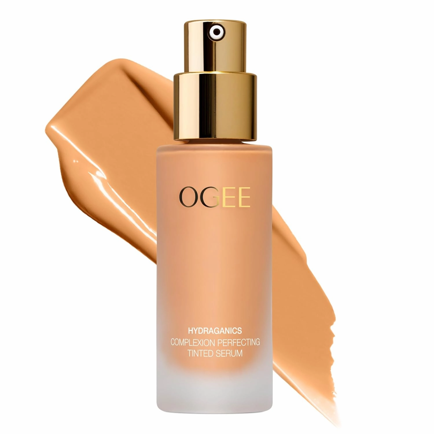 Ogee Complexion Perfecting Liquid Foundation - Lightweight Tinted Moisturizer For Face (Oak 5.25N - Medium Beige, Golden Undertones) - with Vitamin C & Jojoba Oil - Certified Organic & Made in USA
