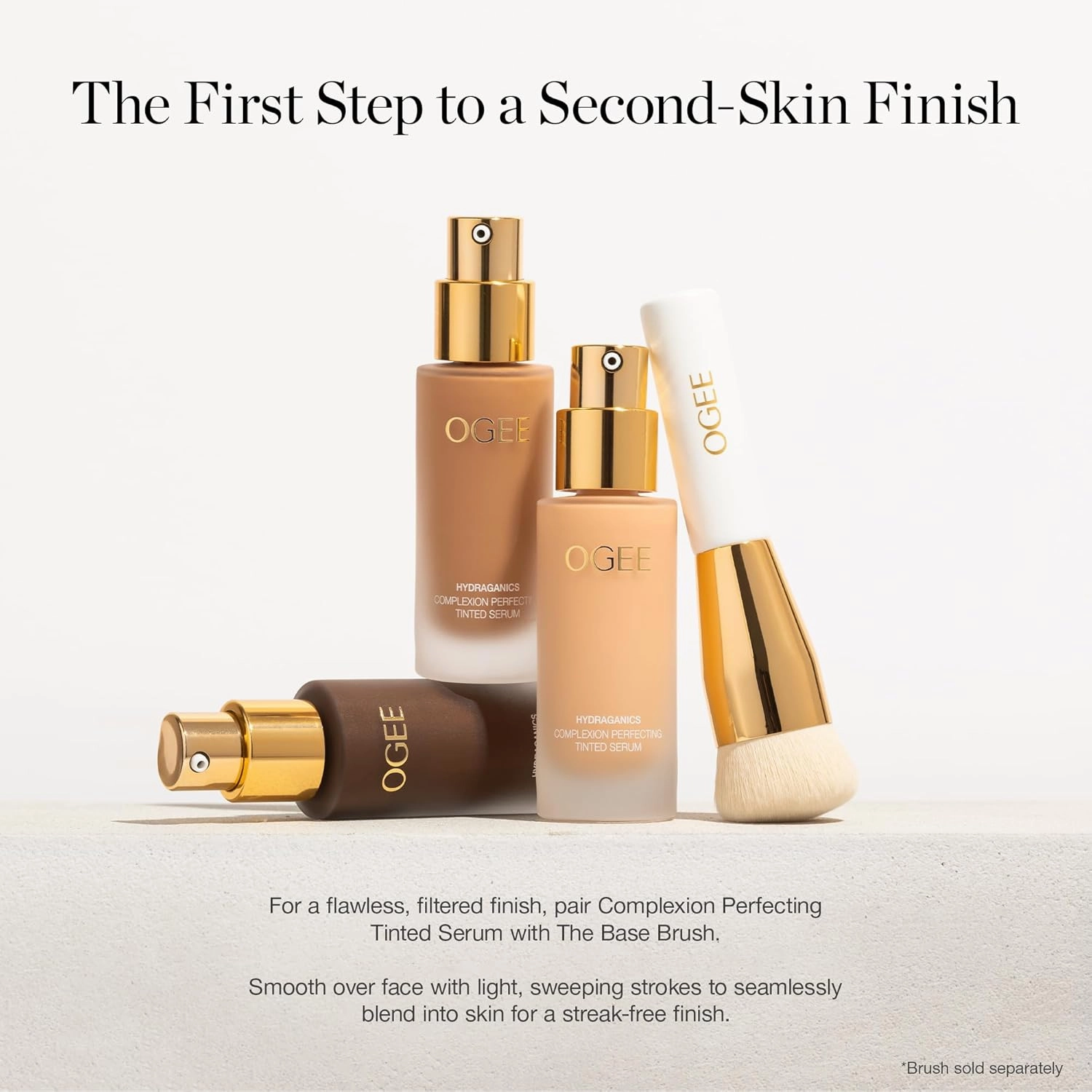 Ogee Complexion Perfecting Liquid Foundation - Lightweight Tinted Moisturizer For Face (Willow 3.00C - Medium Light, Peach-Beige Undertones) - with Vitamin C & Jojoba Oil - Certified Organic