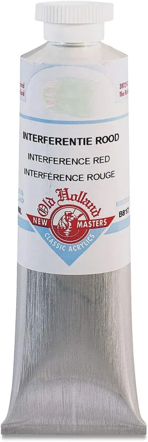 Old Holland New Masters Classic Acrylic 60 ml Tube - Interference Red