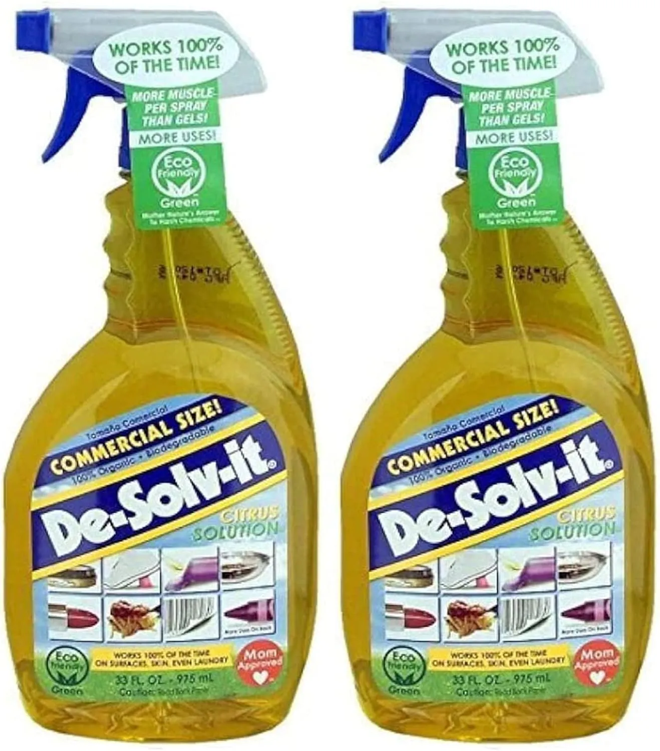 Orange-Sol De-Solv-It Citrus Solution - Odor & Stain Remover (2-Pack, 33 Fluid Ounces Each Bottle)