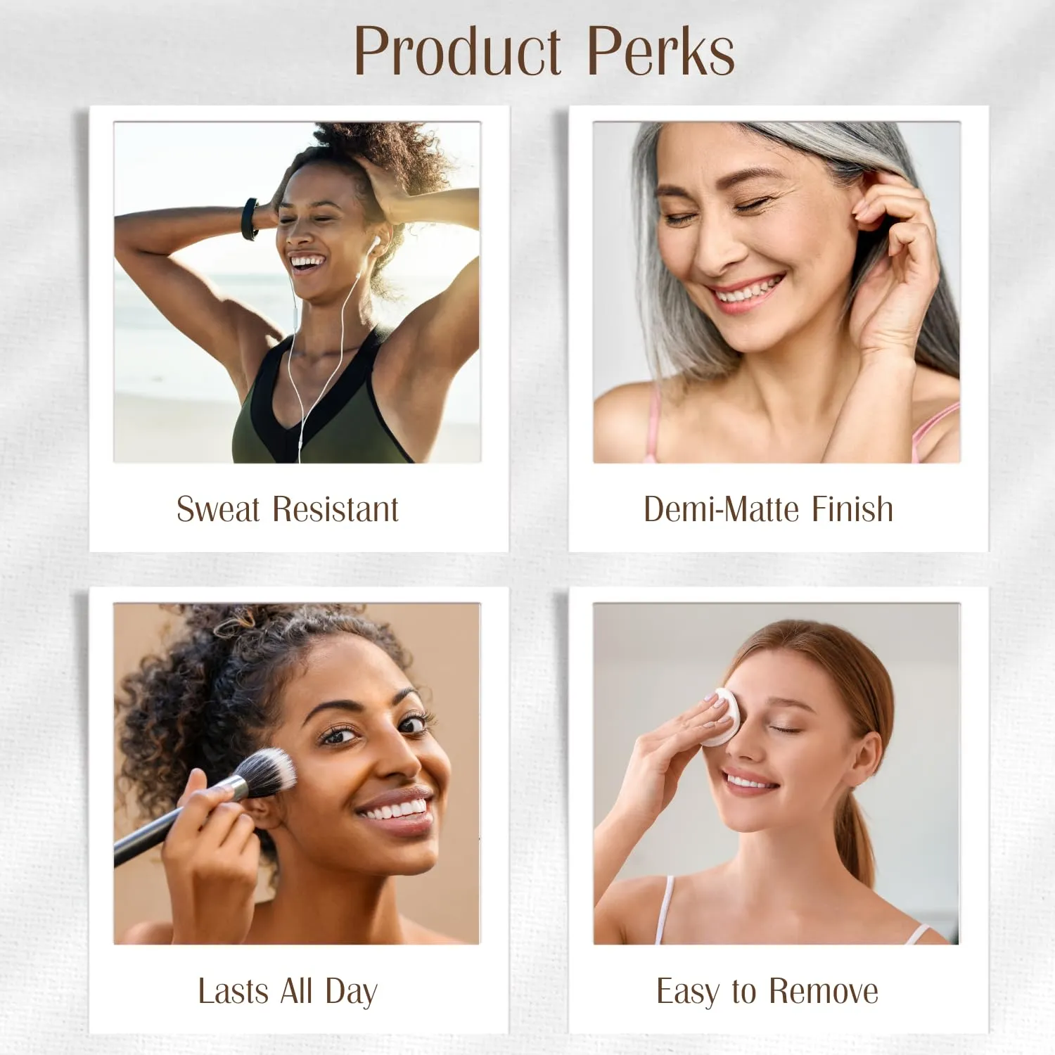 Organic Aloe-Based LUX Liquid Foundation, Natural Vegan Gluten-Free Made in USA, Cappuccino