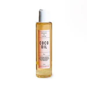 Organic to Green ROSE COCO OIL & VITAMIN C–Face & Body Serum Oil & Skincare Moisturizer with Vitamin E, Rosehip & Edelweiss – Fast-Absorbing, Restore Natural Glow, Non-Greasy, Clean Beauty, Vegan, 5oz