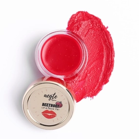 Organics Beetroot Lip & Cheek Tint Balm For Women 100% Organic & Helps Lighten Dark Lips Edible Formulation Helps Nourish & Hydrate Dry Chapped Lips (5 Grm),red (Buy 2 Quantity Get 1 Quantity Free)
