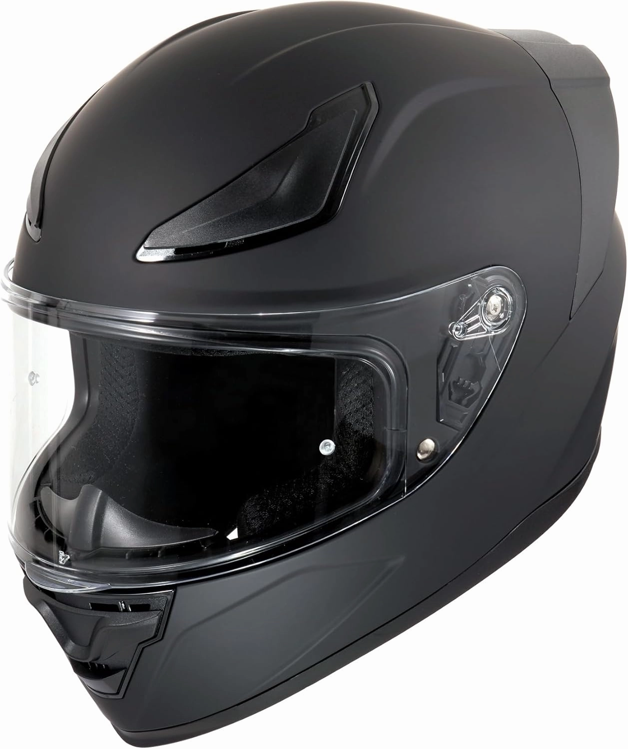 OTS Dual Clear & Tinted Visor Full Face DOT Motorcycle Helmet - Lightweight Airflow ABS Shell, Quick-Release Buckle, Washable Liner for Men Women(Matte Black, Medium)