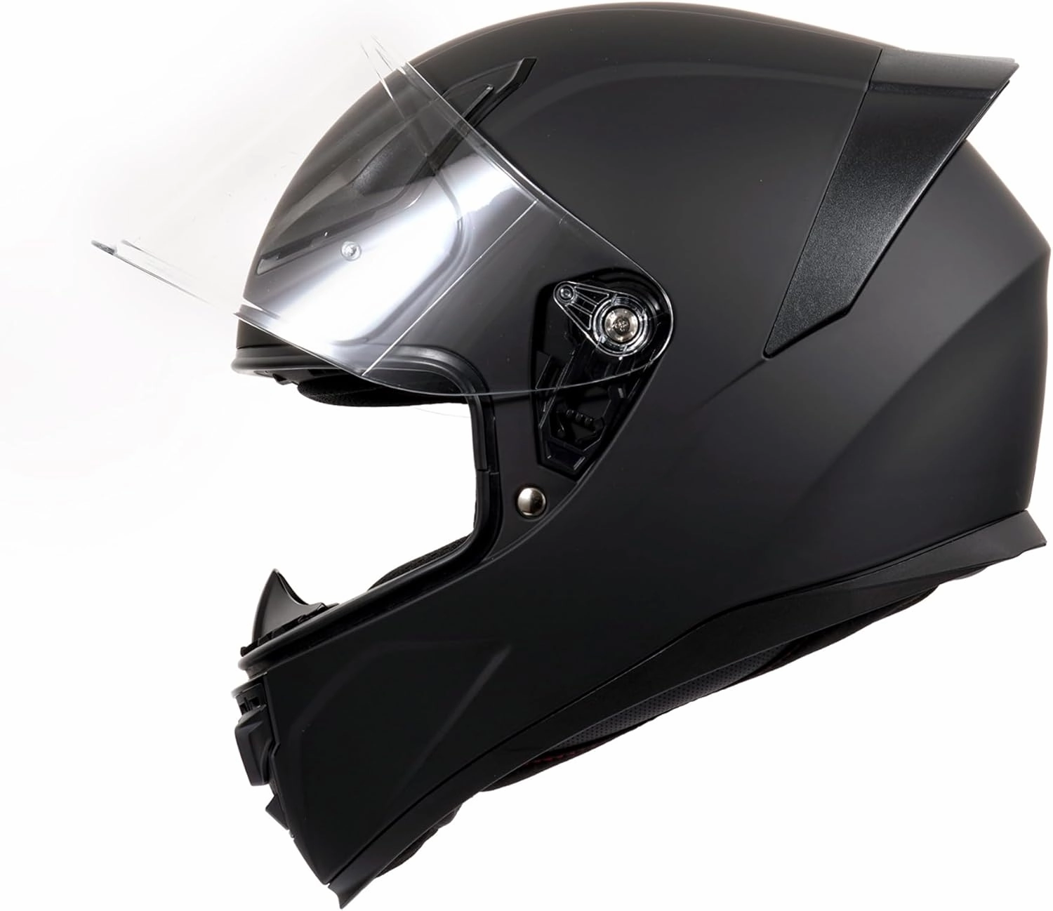 OTS Dual Clear & Tinted Visor Full Face DOT Motorcycle Helmet - Lightweight Airflow ABS Shell, Quick-Release Buckle, Washable Liner for Men Women(Matte Black, Medium)