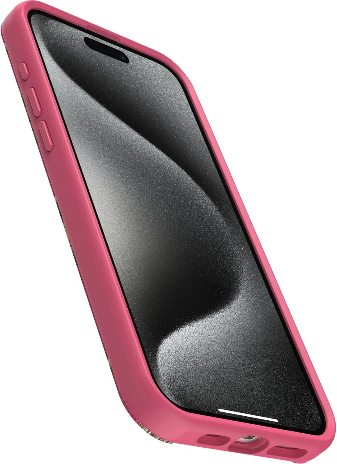 OtterBox iPhone 15 Pro MAX (Only) Symmetry Series Case - Realtree Flamingo Pink, Snaps to MagSafe, Ultra-Sleek, Raised Edges Protect Camera & Screen