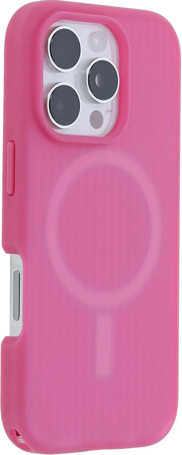 OtterBox iPhone 16 Pro Symmetry Series Soft Touch for MagSafe - Foxberry Pink