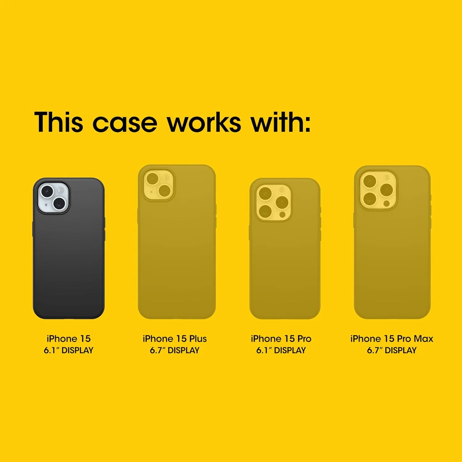 OtterBox iPhone 16e, 15, 14, & 13 Commuter Series Case - Run Wildflower (Pink), Slim & Tough, Pocket-Friendly, with Port Protection