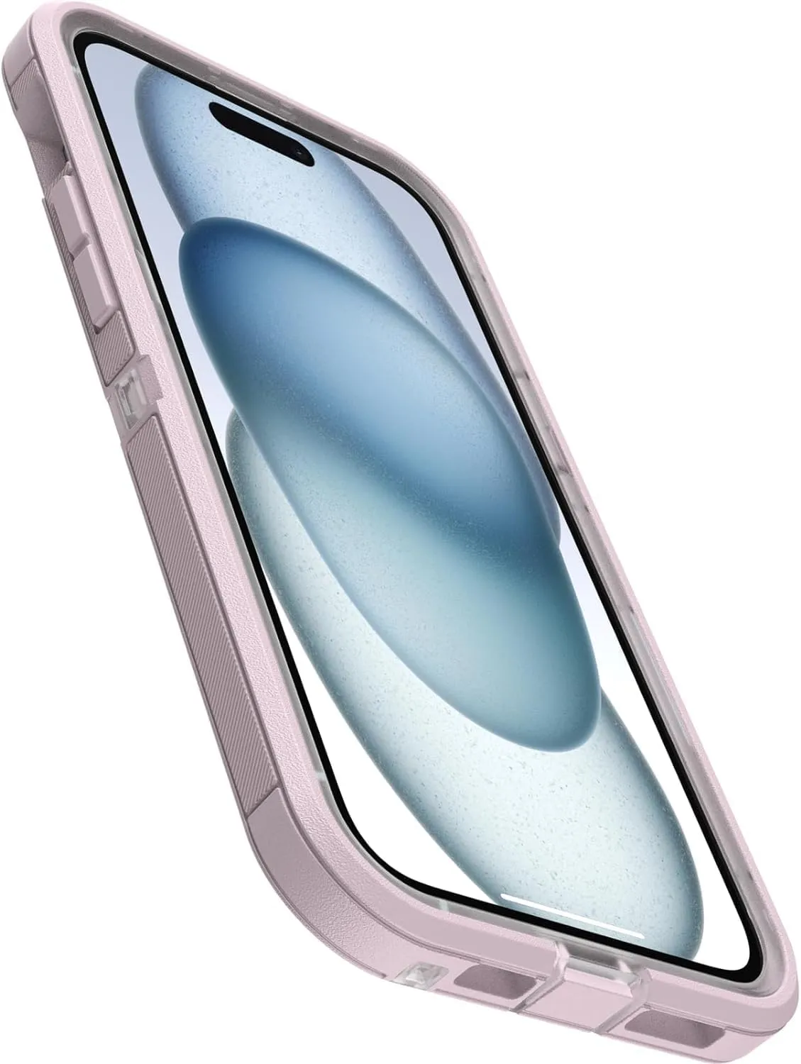 OtterBox iPhone 16e, iPhone 15, iPhone 14, and iPhone 13 Defender Series XT Case with MagSafe, Screenless, Rugged - Non-Retail Packaging - Clear/Pink
