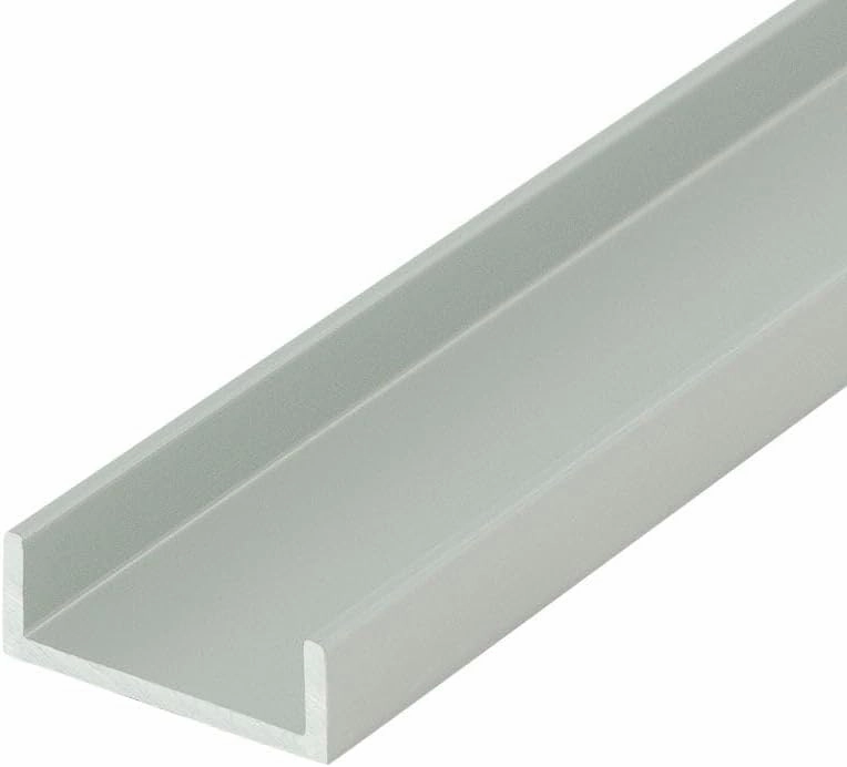 Outwater Alu2161-S Satin Aluminum 3/4 Inch Aluminum U Channel C Channel 72 Inch Lengths (Pack of 18 Pieces, 108 feet Total)