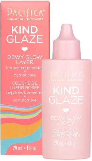 Pacifica Makeup Primer – Kind Glaze Dewy Glow Layer, Hydrating Primer with Vegan Collagen, Squalane & Ceramides for Soft-Focus Radiance, Vegan & Cruelty-Free, 1 fl oz