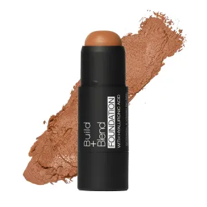 Palladio BUILD   BLEND Foundation Stick, Contour Stick for Face, Professional Makeup for Perfect Look, 0.25 Ounce (Cinnamon)