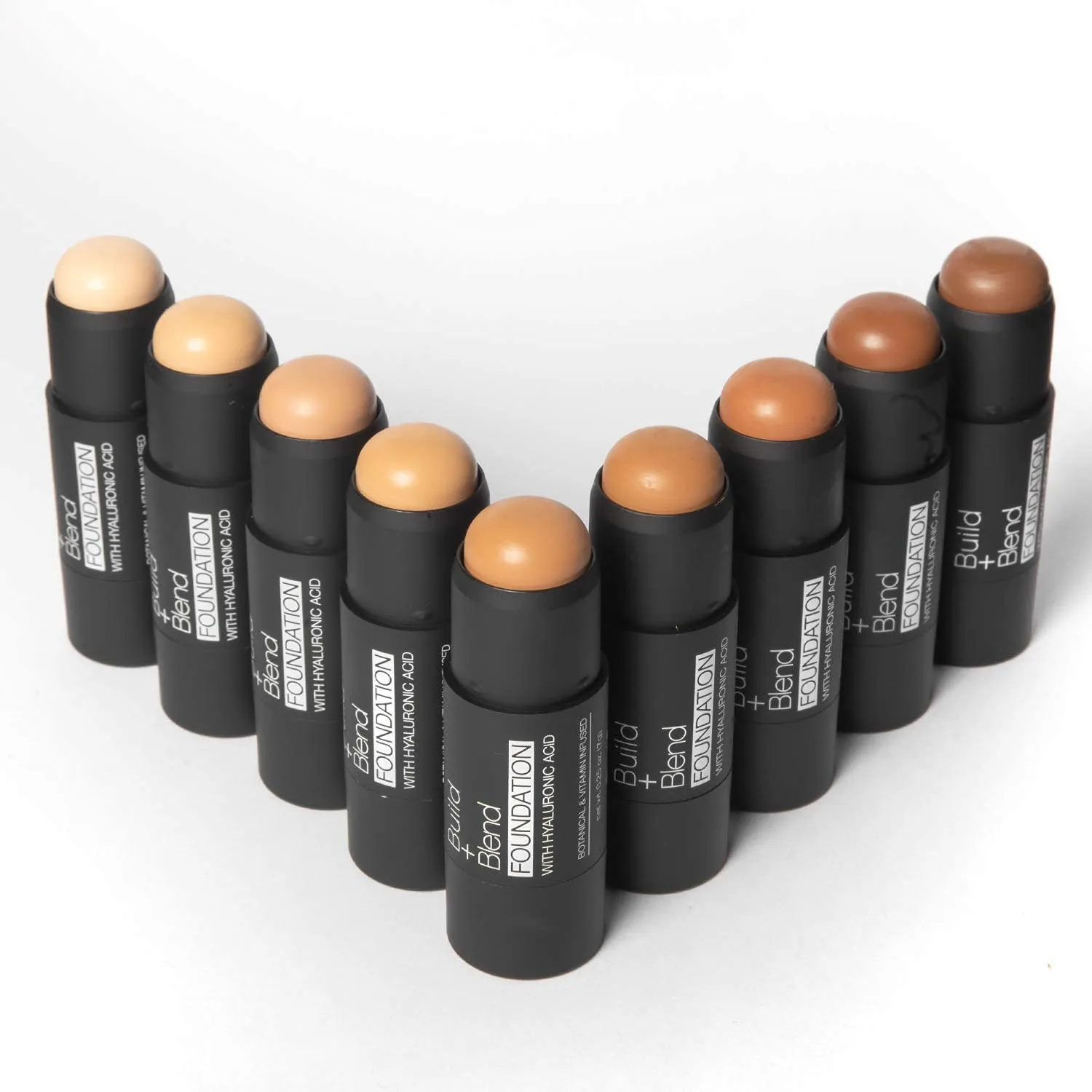 Palladio BUILD   BLEND Foundation Stick, Contour Stick for Face, Professional Makeup for Perfect Look, 0.25 Ounce (Cinnamon)