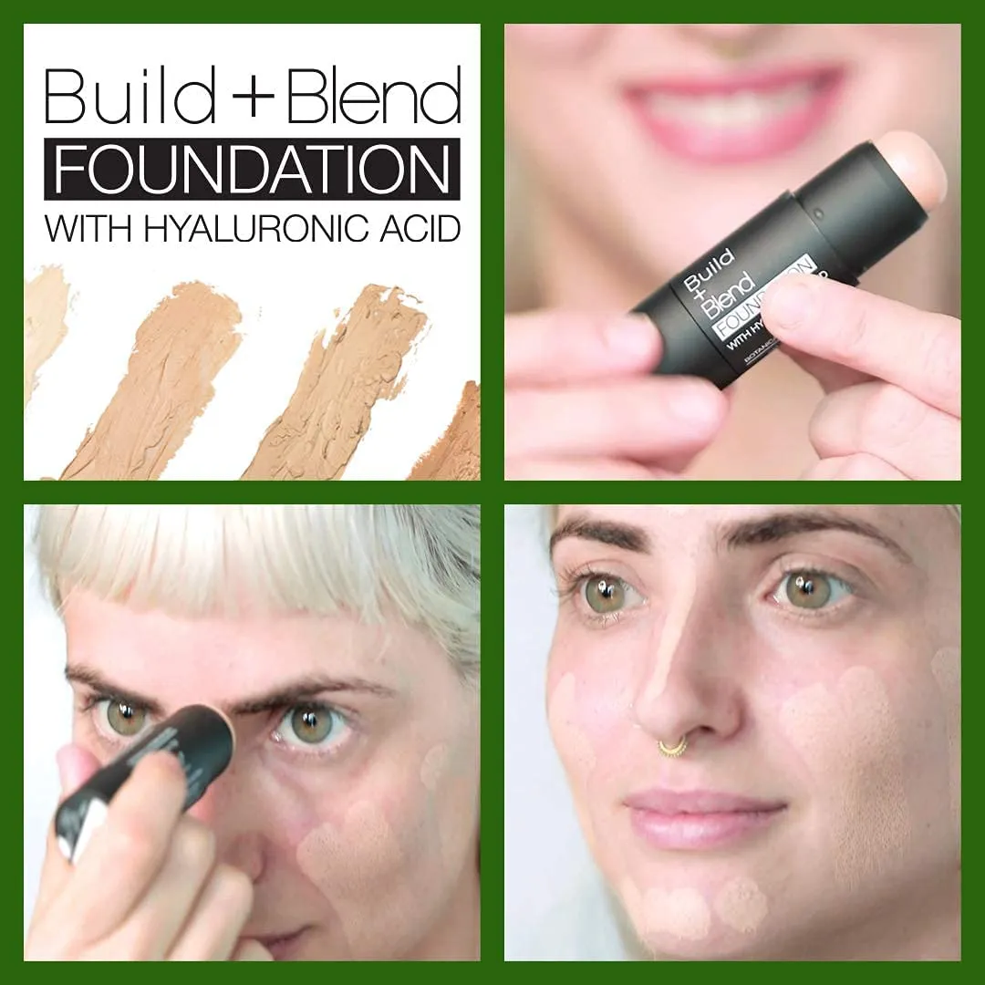 Palladio BUILD   BLEND Foundation Stick, Contour Stick for Face, Professional Makeup for Perfect Look, 0.25 Ounce (Cinnamon)