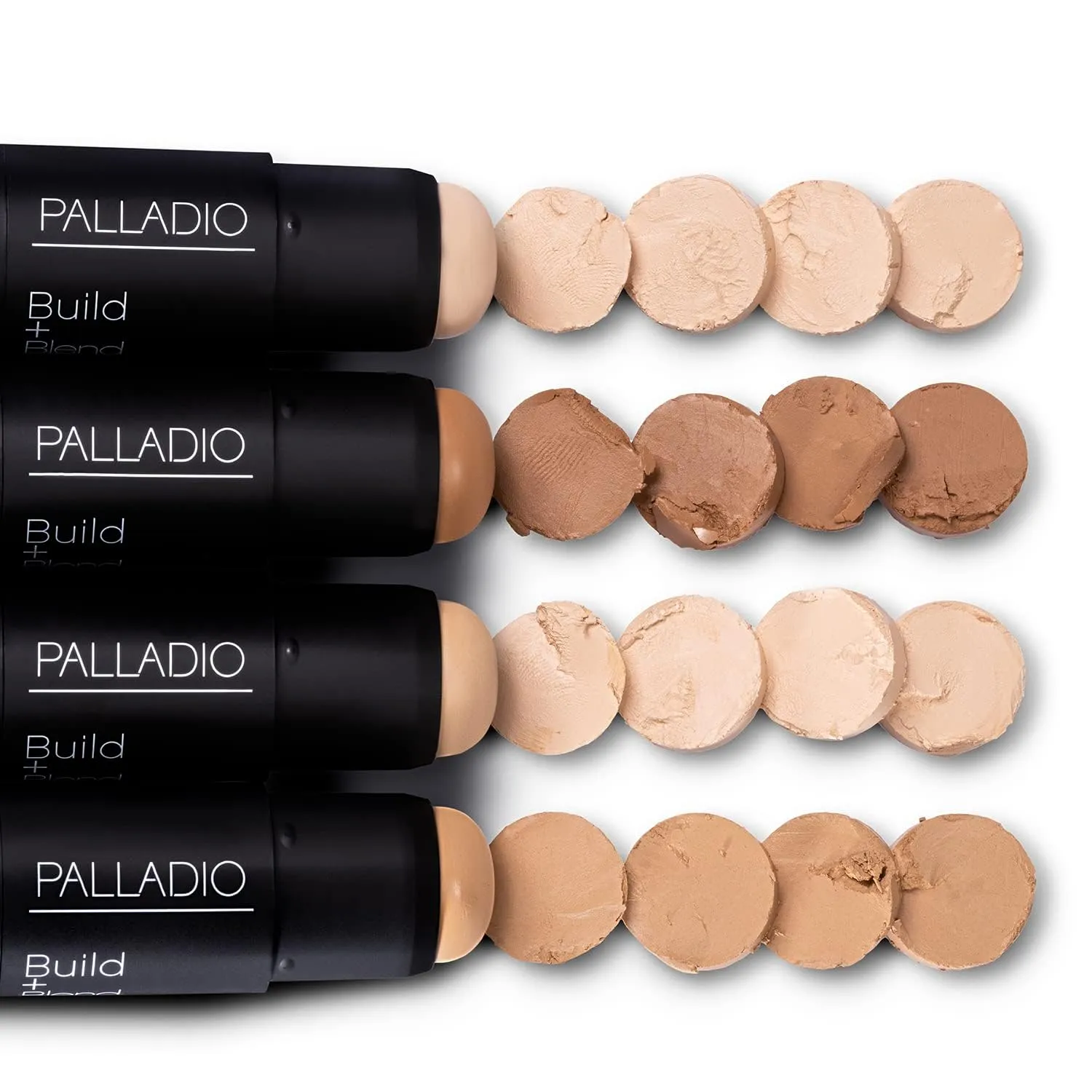 Palladio BUILD   BLEND Foundation Stick, Contour Stick for Face, Professional Makeup for Perfect Look, 0.25 Ounce (Cinnamon)