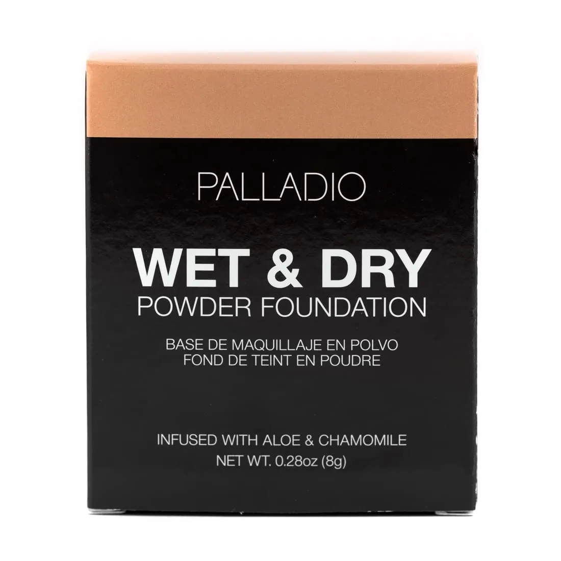 Palladio Dual Wet and Dry Foundation with sponge and Mirror, Squalane Infused, Apply Wet for Maximum Coverage or Dry for Light Finishing and Touchup, Minimize Fine Lines, All day Wear, Neroli Bronze