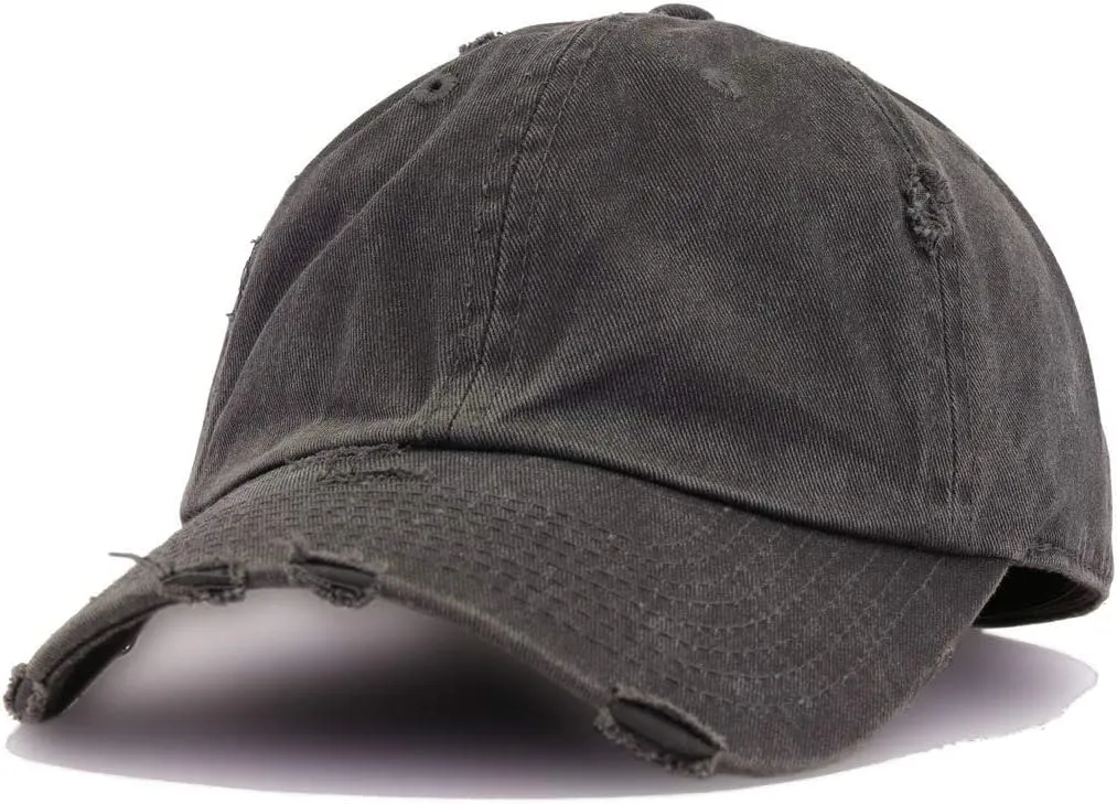 Peach Peachy Vintage Baseball Cap Embroidered Cotton Adjustable Distressed Dad Hat