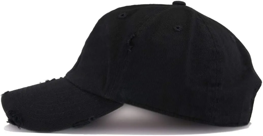 Peach Peachy Vintage Baseball Cap Embroidered Cotton Adjustable Distressed Dad Hat
