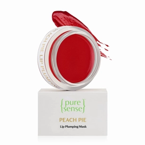 Peach Pie Lip Plumping Mask for Sensitive | Dry | Chapped & Pigmented Lips with Coffee Oil | Vitamin A & E | Shea Butter | Almond & Olive Oil for Nourished & Moisturised Lips | 5g