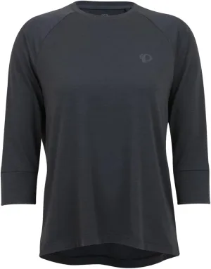 PEARL IZUMI Women's Canyon Merino 3/4 Sleeve Jersey, Moisture-Wicking Short Sleeve Bike Jersey, Standard Fit for Cycling,