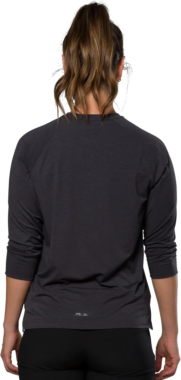 PEARL IZUMI Women's Canyon Merino 3/4 Sleeve Jersey, Moisture-Wicking Short Sleeve Bike Jersey, Standard Fit for Cycling,