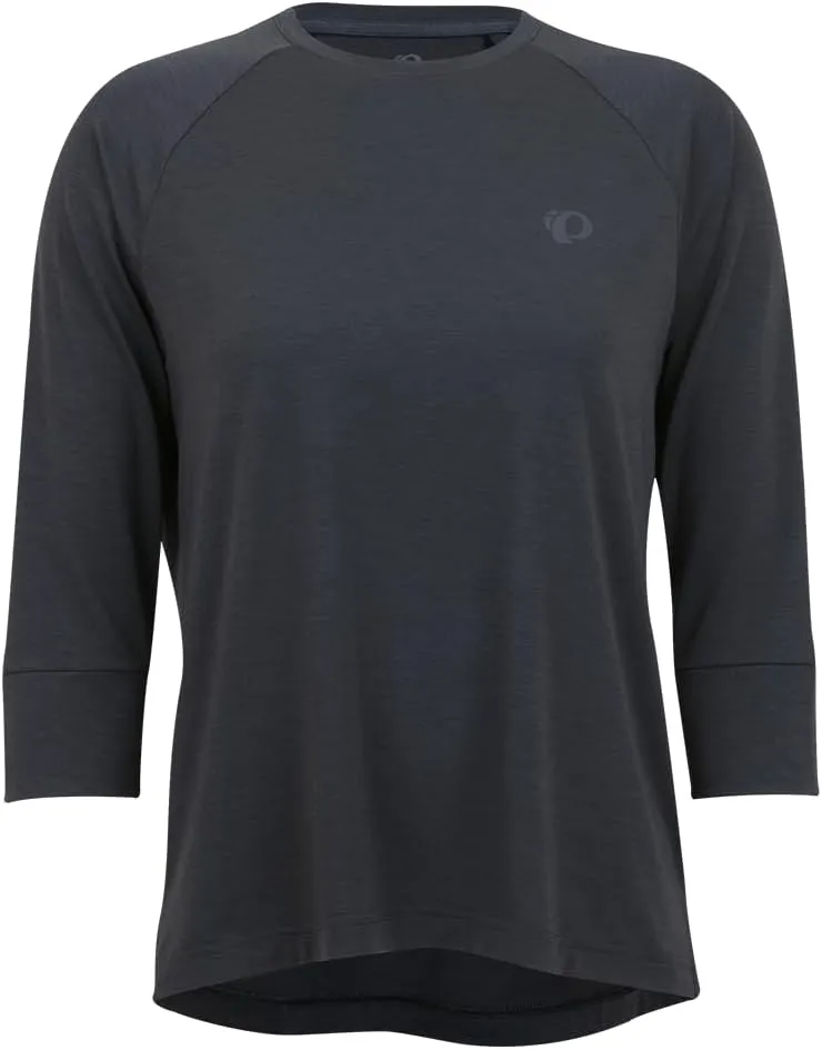 PEARL IZUMI Women's Canyon Merino 3/4 Sleeve Jersey, Moisture-Wicking Short Sleeve Bike Jersey, Standard Fit for Cycling,