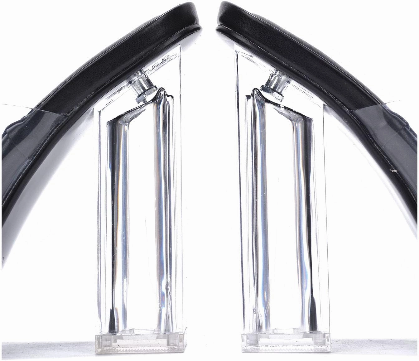 Pensy Square Toe Clear Block High Heels (Pensy)