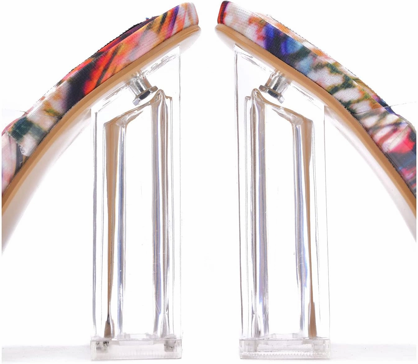 Pensy Square Toe Clear Block High Heels (Pensy)