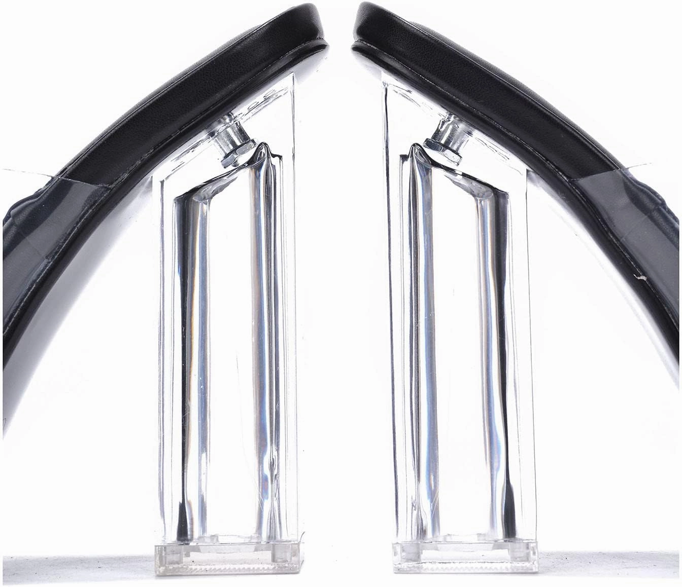 Pensy Square Toe Clear Block High Heels (Pensy)