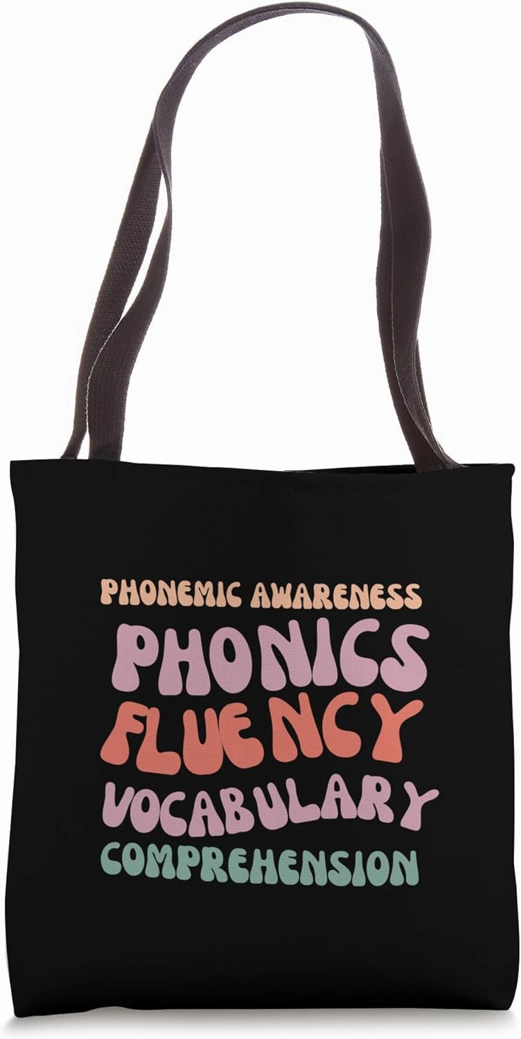 Phonemic Awareness Phonics Fluency Vocabulary Tote Bag