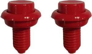 Pinball Arcade Cabinet Flipper Button - 1-3/8" Shaft - Red (2 Pack)