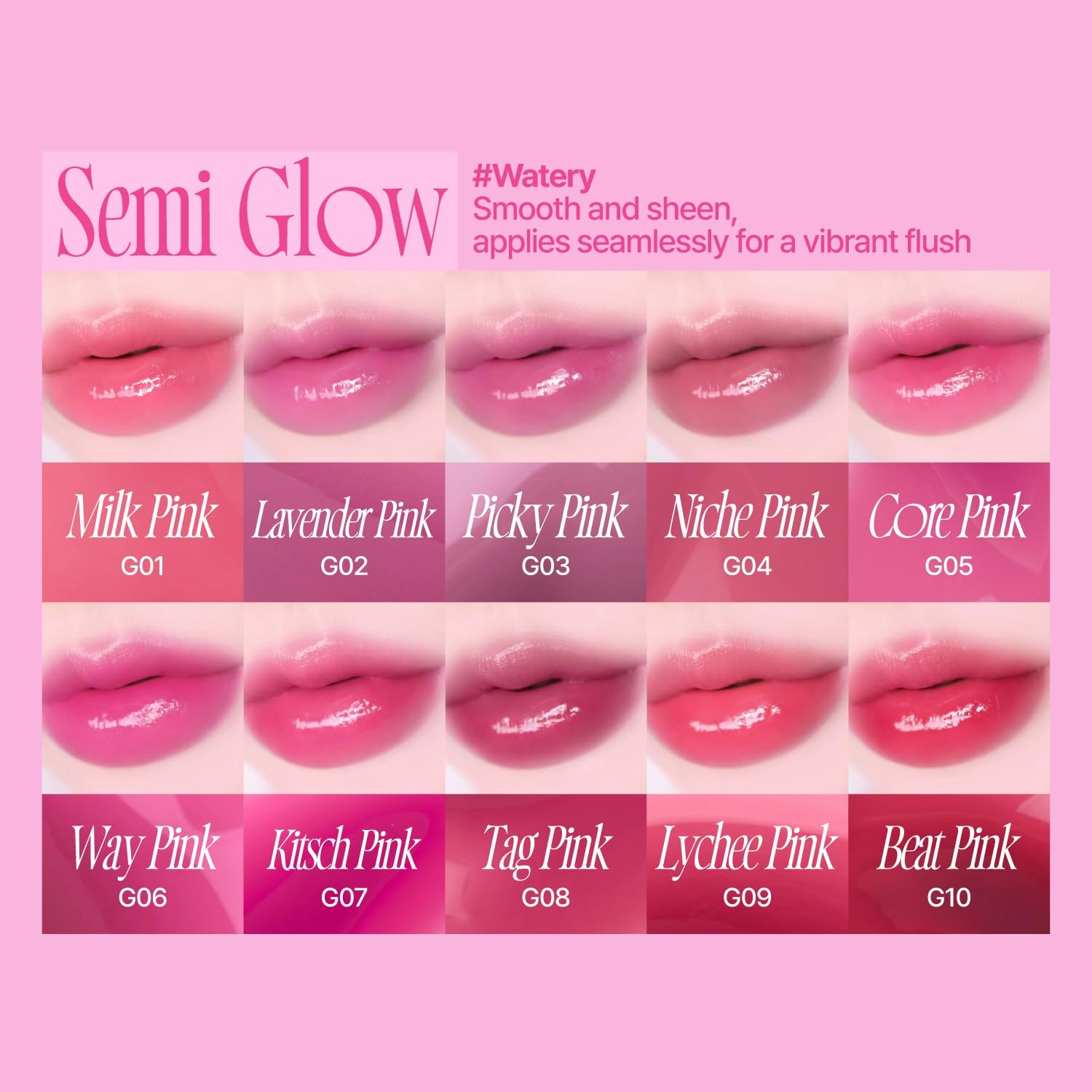 Pink Obsession Stay-Fit Lip Tint | G03 Picky Pink | Weightless & Layerable Tint for Smudge-proof, Long-lasting Wear | Soft Blur Finish or Vibrant Flush | 3.8g