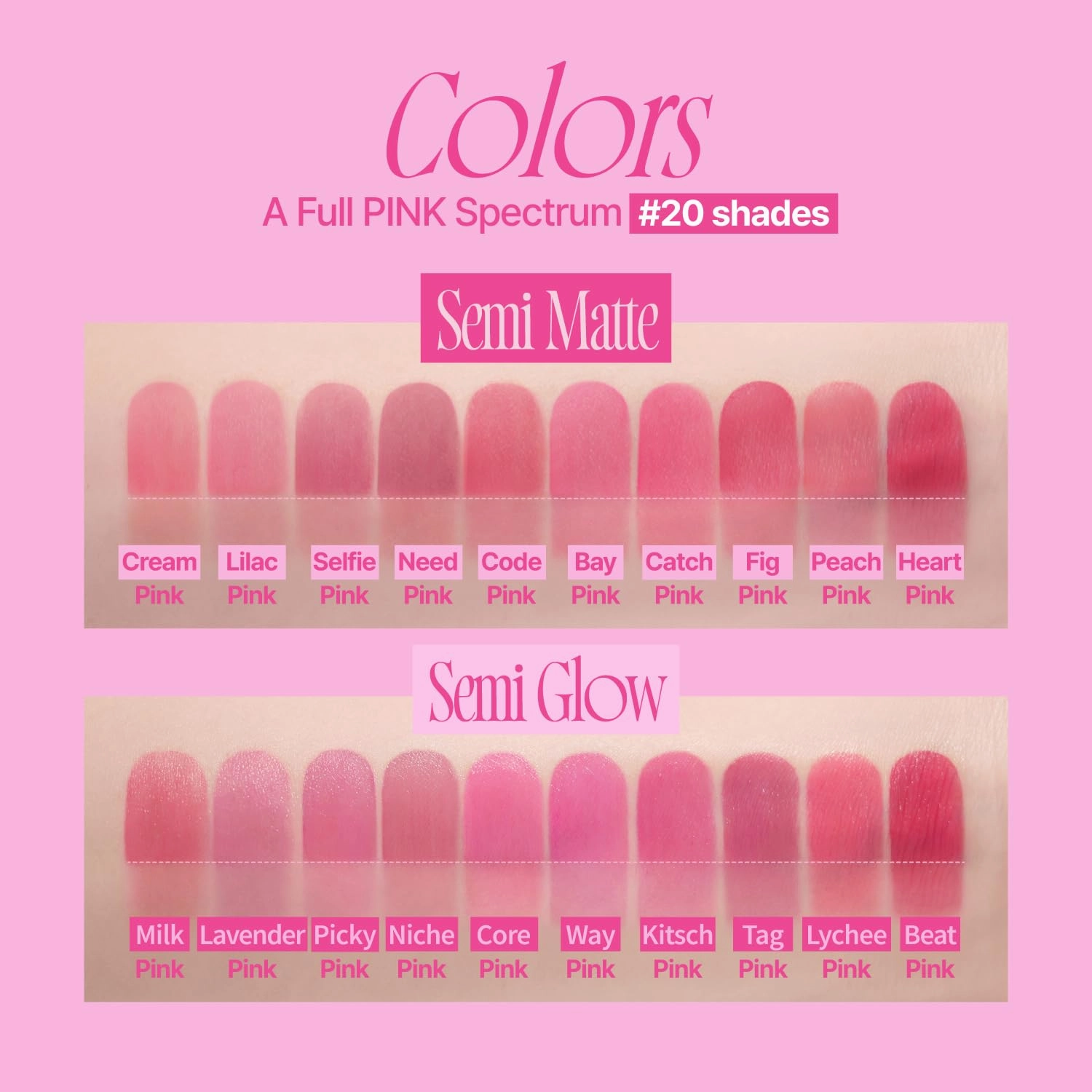 Pink Obsession Stay-Fit Lip Tint | G03 Picky Pink | Weightless & Layerable Tint for Smudge-proof, Long-lasting Wear | Soft Blur Finish or Vibrant Flush | 3.8g