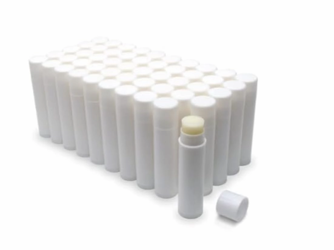 PKM - BERRY FLAVORED LIP BALM - Generic Bulk Lip Balm - No Label - White - Assorted Flavors Available - Private Label - Add you own Labels (50)