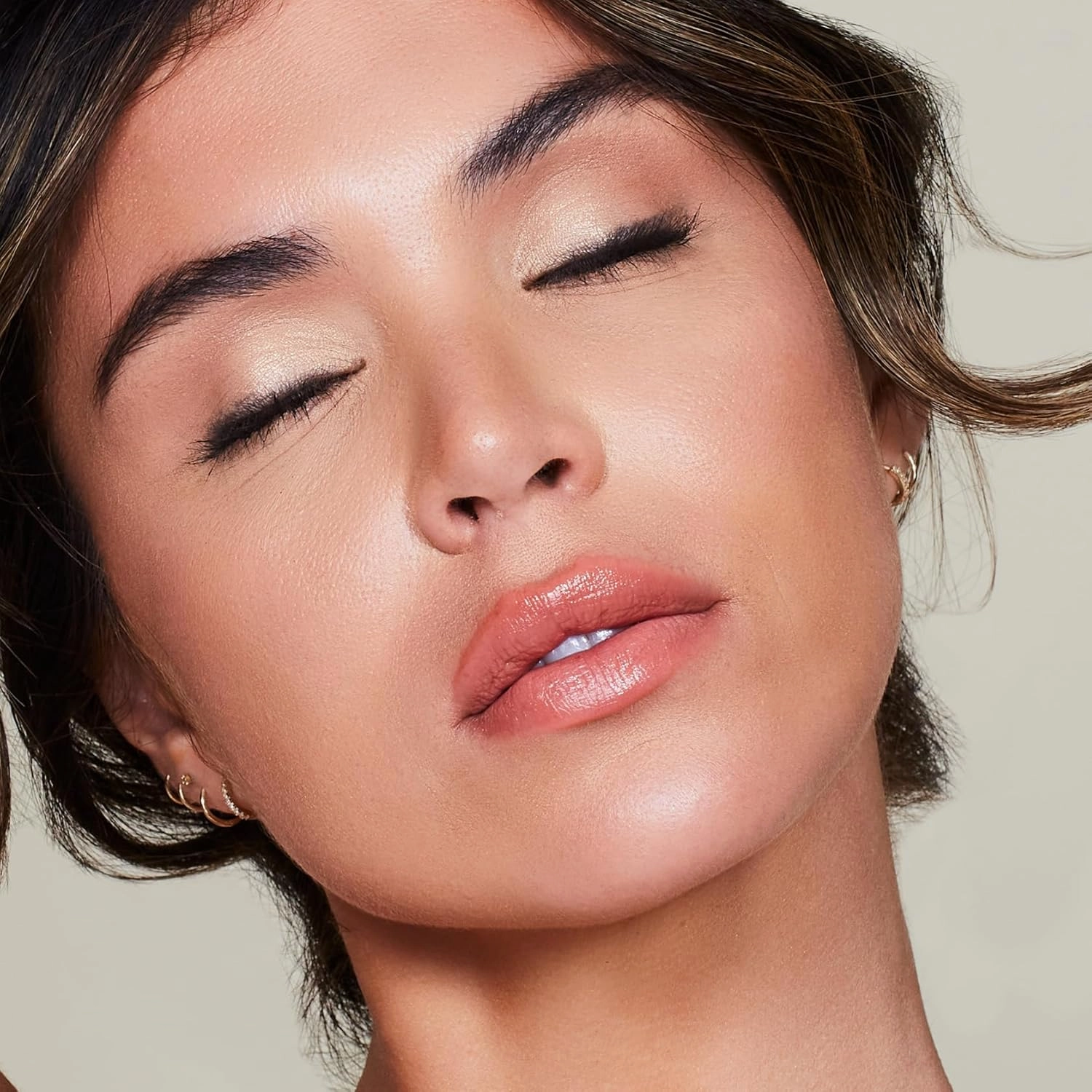 Plumping Tinted Lip Gloss, Cruelty Free, Vegan, Paraben Free - Made in Italy (HONEYDEW | Peachy Pink)