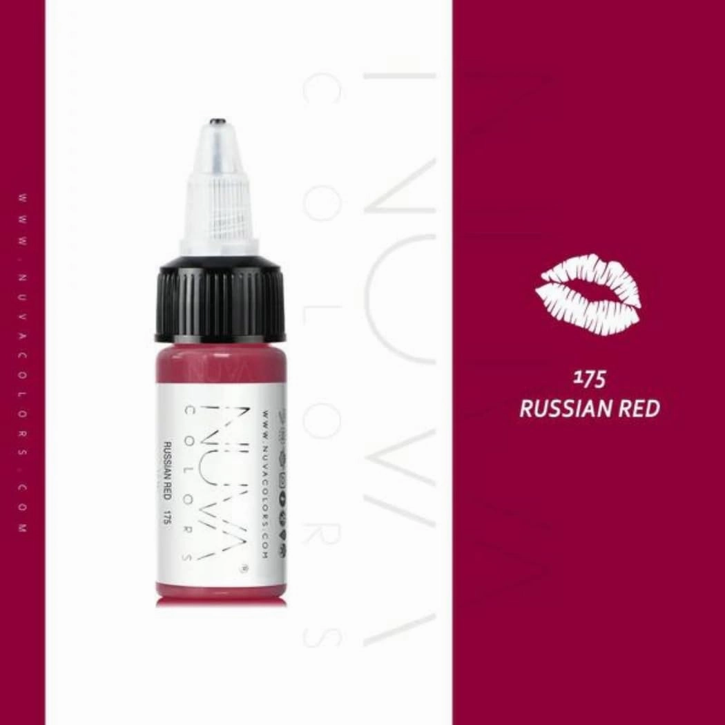 PMU Lip Pigment, Customizable, Cool Undertone for Lip Blushing & More, Vegan, Made in USA (Russian Red)