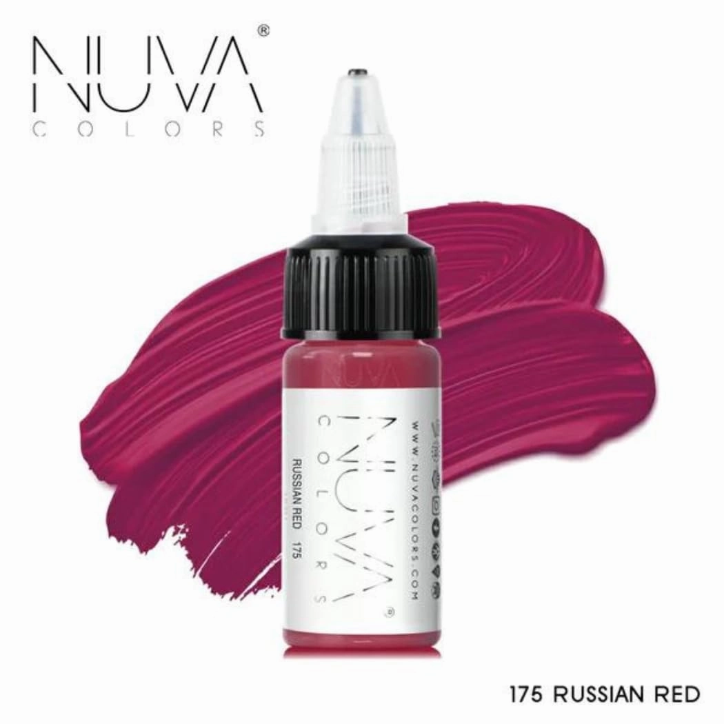 PMU Lip Pigment, Customizable, Cool Undertone for Lip Blushing & More, Vegan, Made in USA (Russian Red)