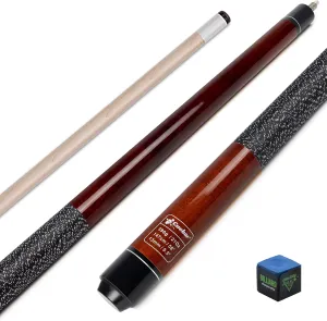 Pool Cues, 58 Inch 2-Piece Pool Sticks for Adults, House Bar Billiards Table Sticks 18 19 20 21 oz, Hardwood Billiard Cue in Purple Blue Green Orange Red Brown Selectable