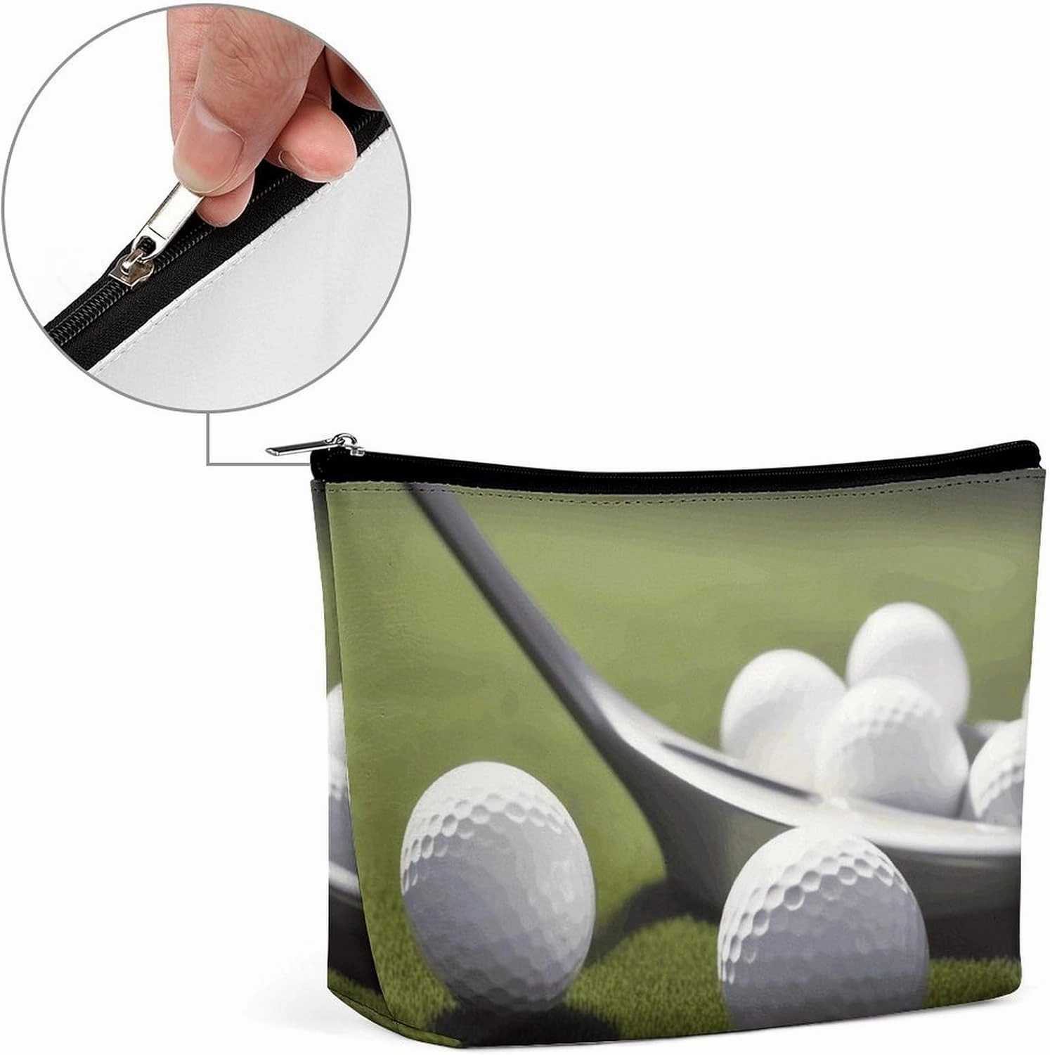 Portable Small Cosmetic Bag Cute Travel Makeup Bag Golf Waterproof Toiletry Bag for Women