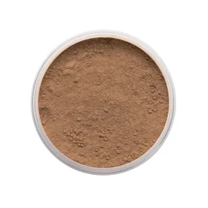 Powder Foundation Ylva - Loose Powder, Medium/High Coverage - Moisturizing Creamy Texture - Purified, SPF 15, Water Resistant, Safe for Sensitive Skin - Med Dark Neutral, 0.25 oz