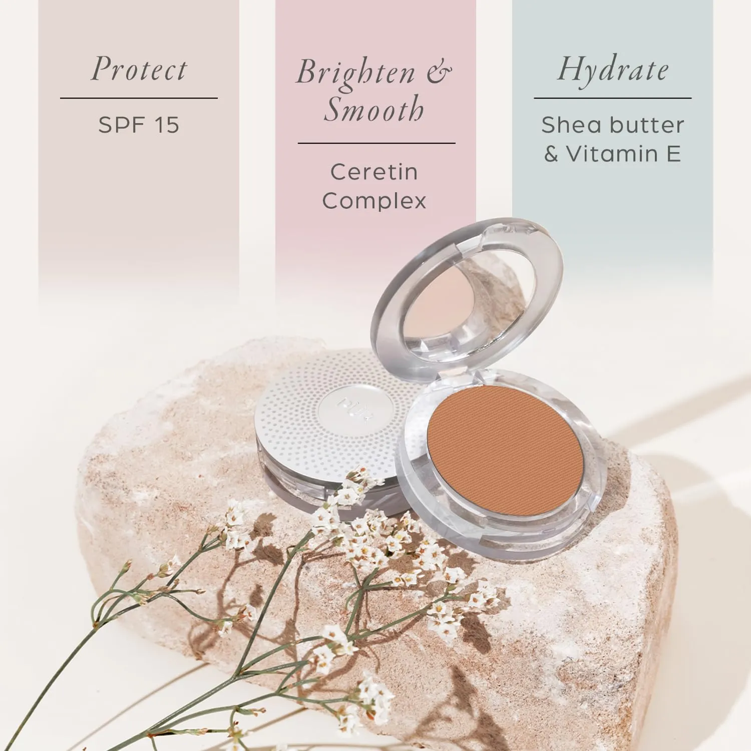 PÜR Beauty 4-in-1 Pressed Mineral Makeup SPF 15 Powder Foundation with Concealer & Finishing Powder- Medium to Full Coverage Foundation- Mineral-Based Powder- Cruelty-Free & Vegan Friendly