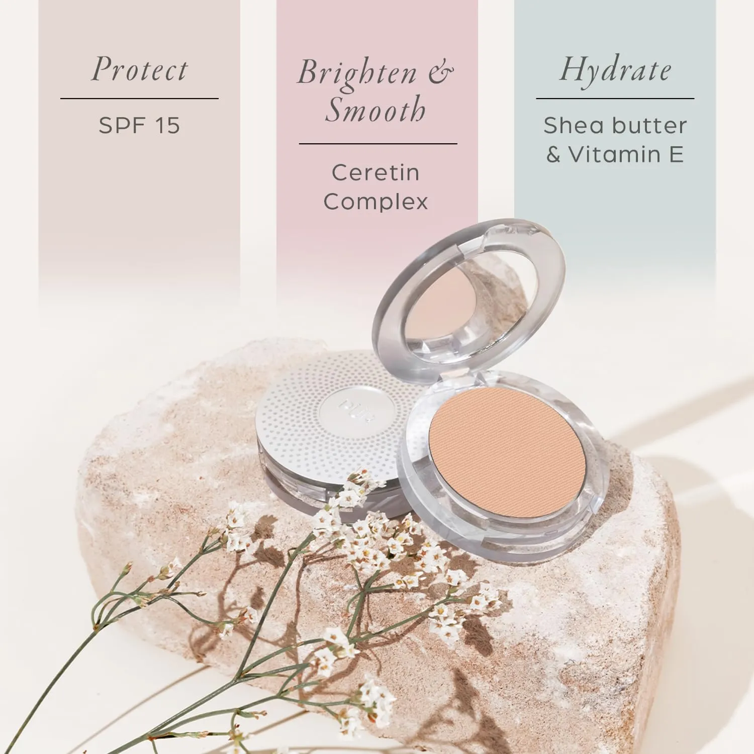 PÜR Beauty 4-in-1 Pressed Mineral Makeup SPF 15 Powder Foundation with Concealer & Finishing Powder- Medium to Full Coverage Foundation- Mineral-Based Powder- Cruelty-Free & Vegan Friendly