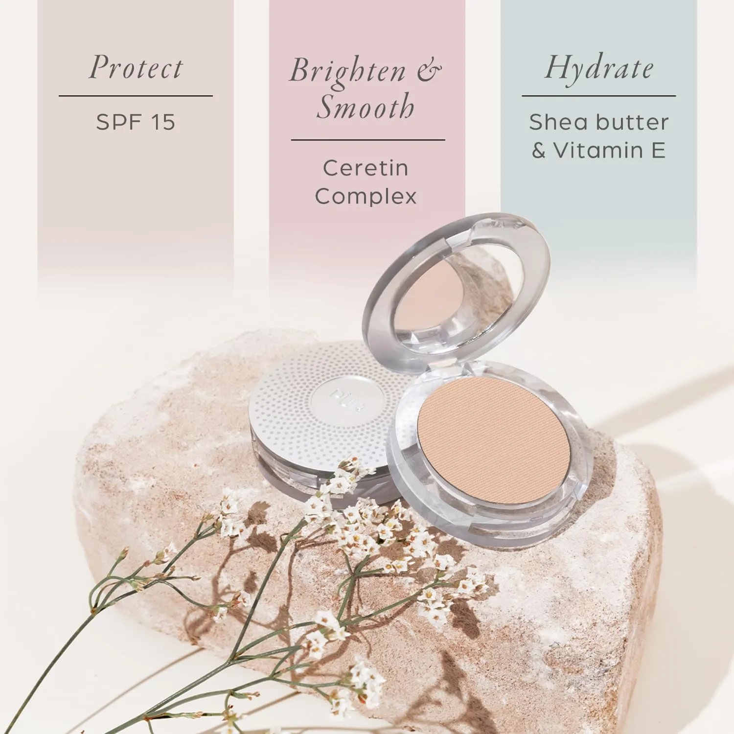 PÜR Beauty 4-in-1 Pressed Mineral Makeup SPF 15 Powder Foundation with Concealer & Finishing Powder- Medium to Full Coverage Foundation- Mineral-Based Powder- Cruelty-Free & Vegan Friendly