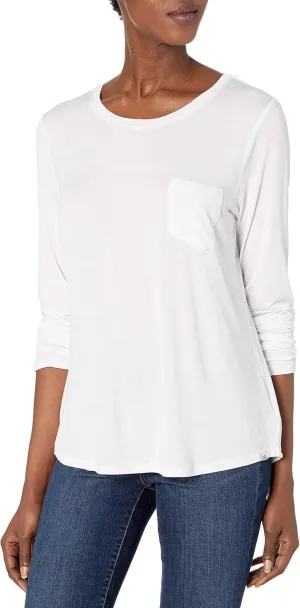 prAna womens Foundation Long Sleeve Crew Neck Top