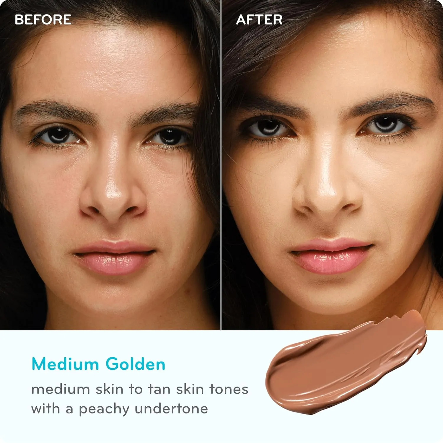 pūrlisse Perfect Glow BB Cream with SPF 30 - Matte Meets Dewy Finish - Enriched with Goji & Hawthorn Berry to Help Improve Skin Texture & Radiance - Medium Golden (1.4 oz)