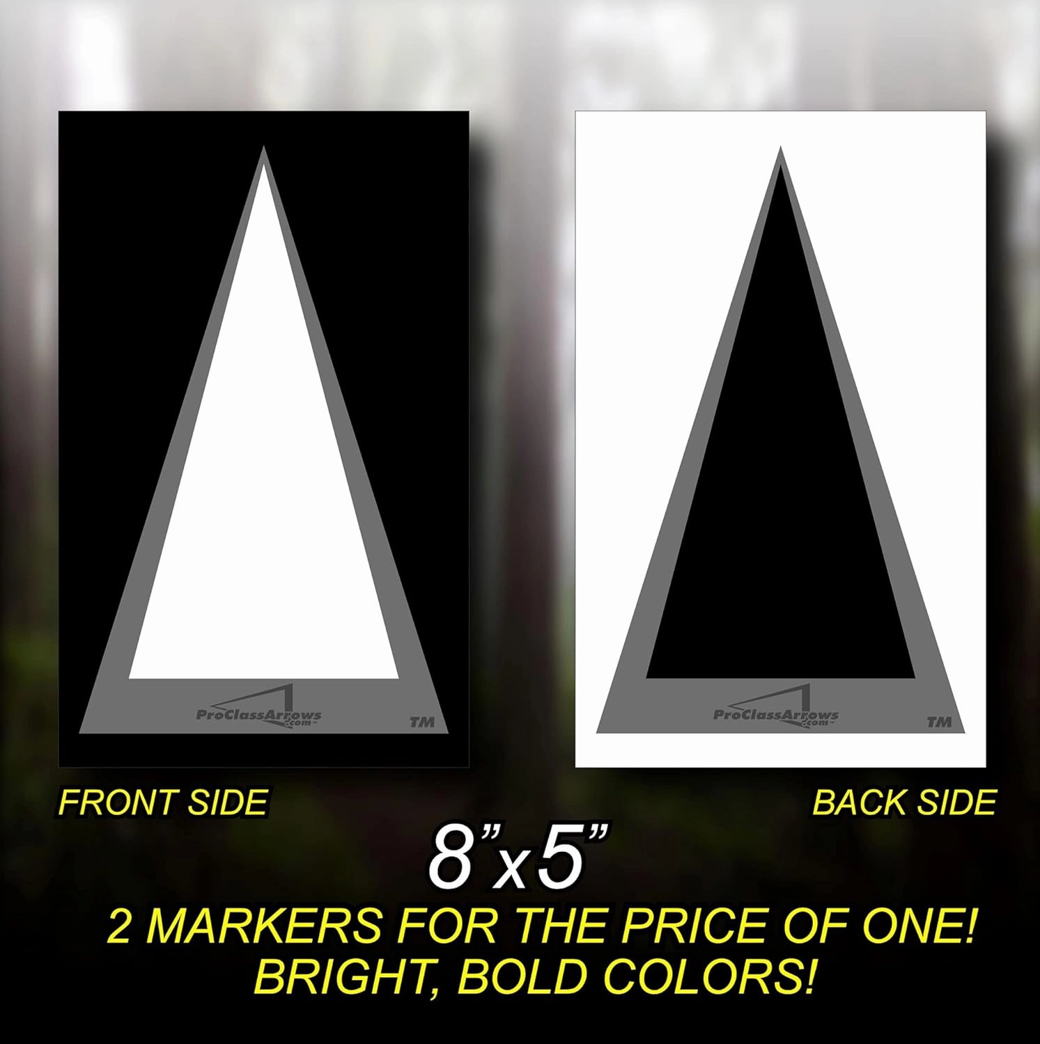 Pro Class Arrows Race Course Trail Marker; 150 Pack; 8"x5"