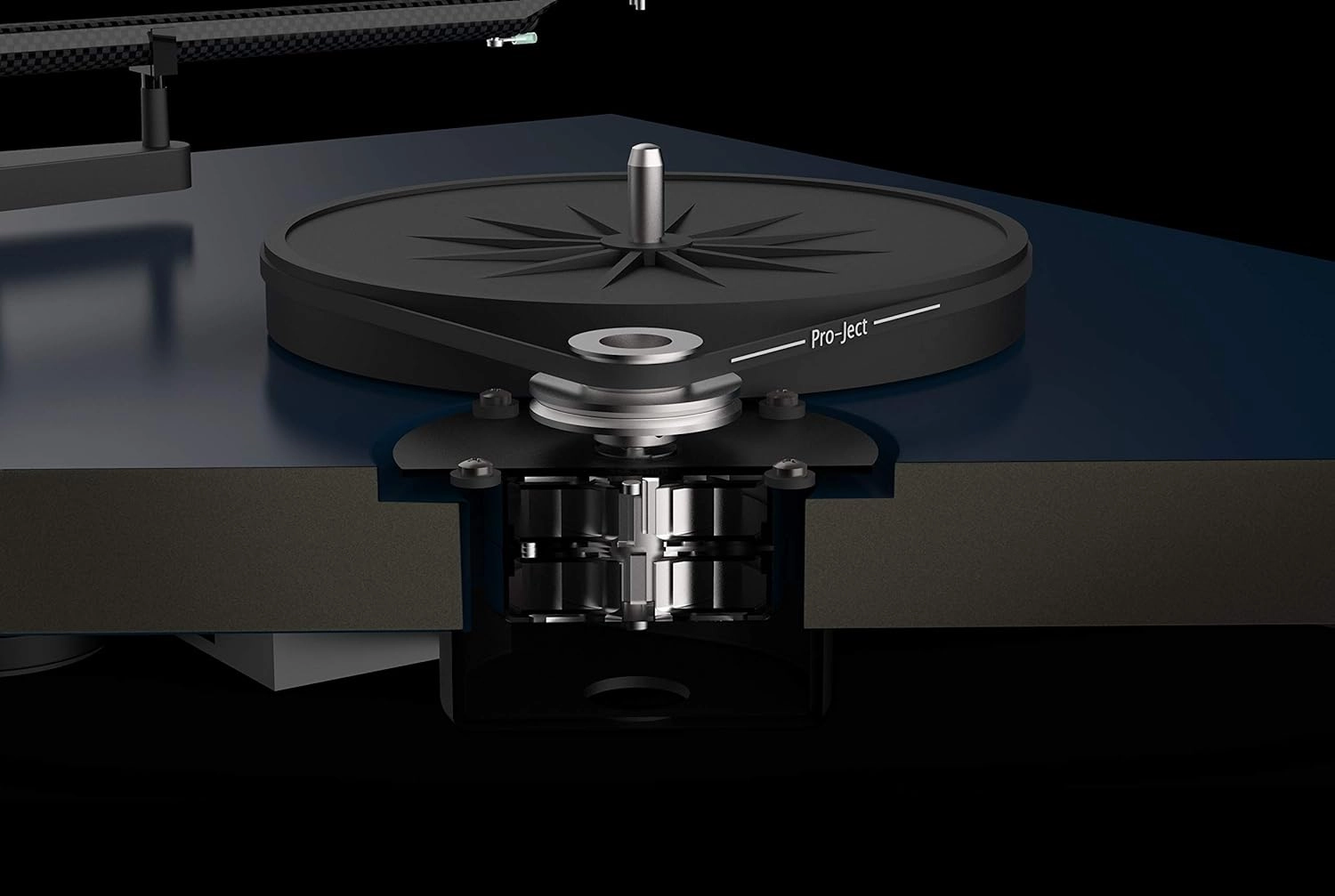 Pro-Ject Debut Carbon EVO, Audiophile Turntable with Carbon Fiber tonearm, Electronic Speed Selection and pre-Mounted Sumiko Rainier Phono Cartridge (High Gloss Red)